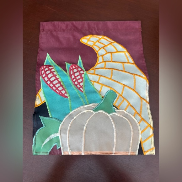 None Other - Thanksgiving Garden Flag